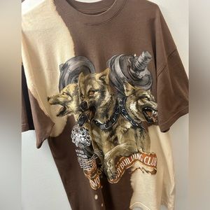 Come Find Out “Premium Vintage” Oversized Tee in Desert Dust Acid Wash - S